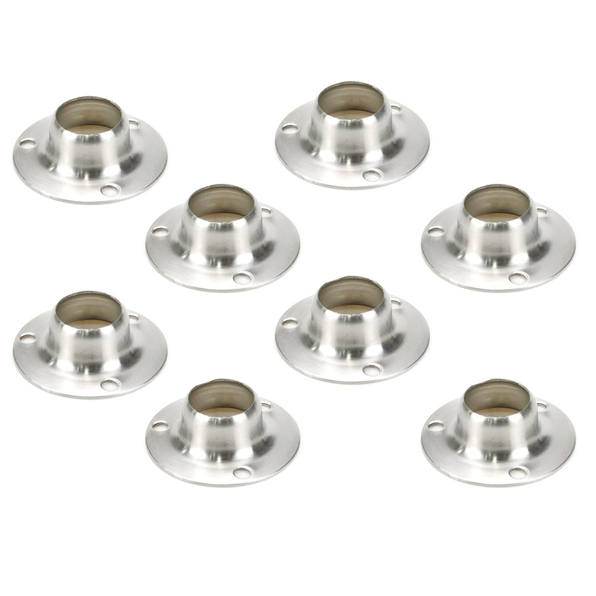 Rannb Closet Rod Holders 3/4 Dia Rod End Support  8pcs