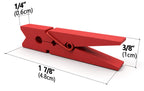 Lwr Crafts Wooden Small Clothespins 1-7/8'' 4.8Cm 50 Pieces Per Pack (Red)