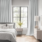 Miulee Back Tab Light Blocking Curtains 108 Inch Long 2 Panels Set For Living Room Bedroom Privacy, Greyish White Rod Pocket/Pinch Pleated Extra Long Thermal Insulated Room Darkening Blackout Drapes