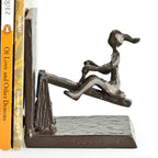 Danya B. Zi13023 See-Saw Metal Bookend Set. Iron Metal Art For Home And Office Decor - Decorative Bookends For Shelves. Perfect