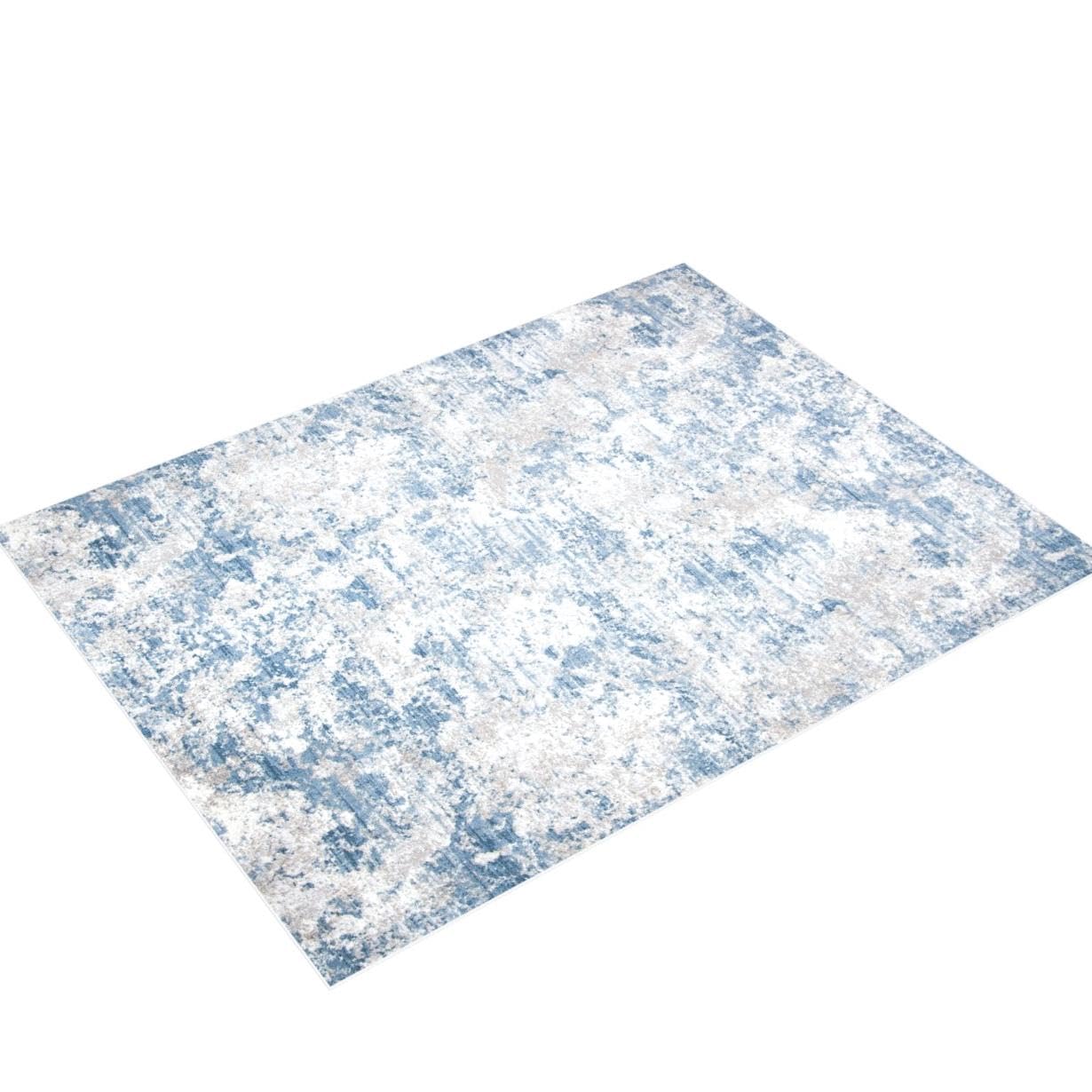 Safavieh Amelia Collection Area Rug - 8' X 10', Grey & Blue, Modern Abstract Design, Non-Shedding & Easy Care, Ideal For High Tr