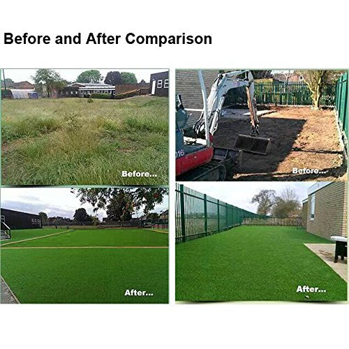 Petgrow Realistic Artificial Grass Turf -5Ftx10Ft(50 Square Ft), Thick Fake Grass Pet Dog Mat Pad With Drain Holes- Indoor Outdo