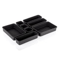 Easypocket 8 Pieces Cutlery Tray For Kitchen Drawers  Interlocking Drawer Desk Organizer  Plastic Divider Trays