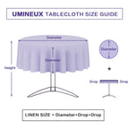 Umineux Outdoor Tablecloth With Umbrella Hole And Zipper, Spring/Summer Waterproof Table Cover For Picnic/Bbq/Garden(60' Round,Daisy)
