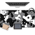 Gaming Laptop Mouse Pad,Grey Black White Big Desk Pads Pc Keyboard Waterproof And Non-Slip 47.2' X 23.6' 3Mm Thick Xxxl Rubber