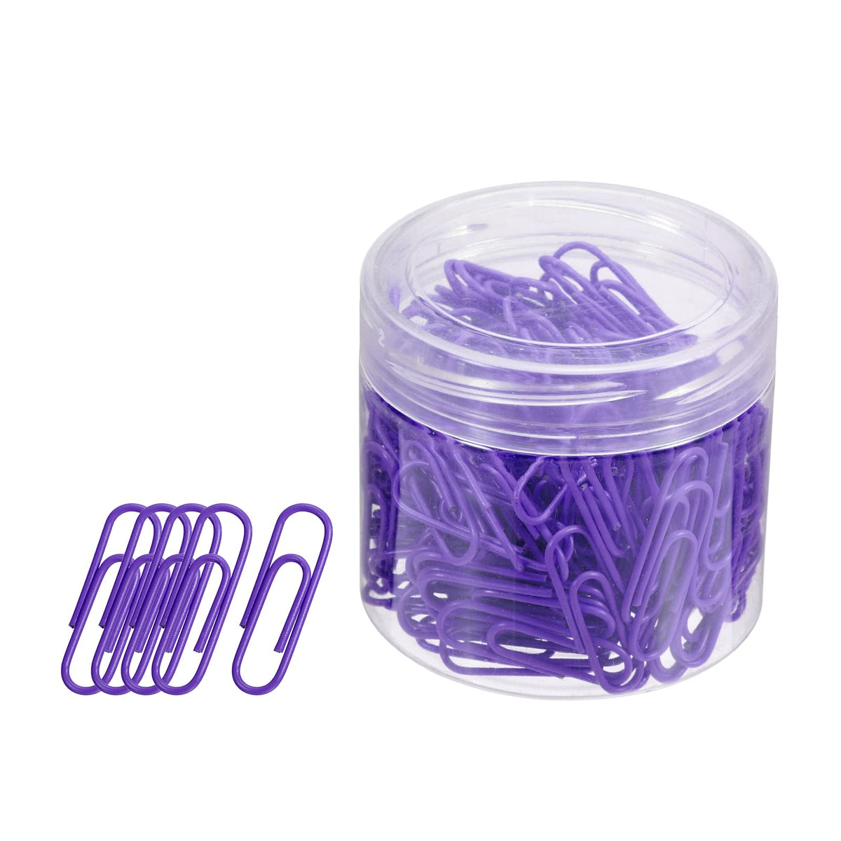 Yokive 200 Pcs Paper Clips, Office Clips Smooth Surface With Box | Keep Desk Neat, Great For Office, Art, Home, Daily Use (Blue,