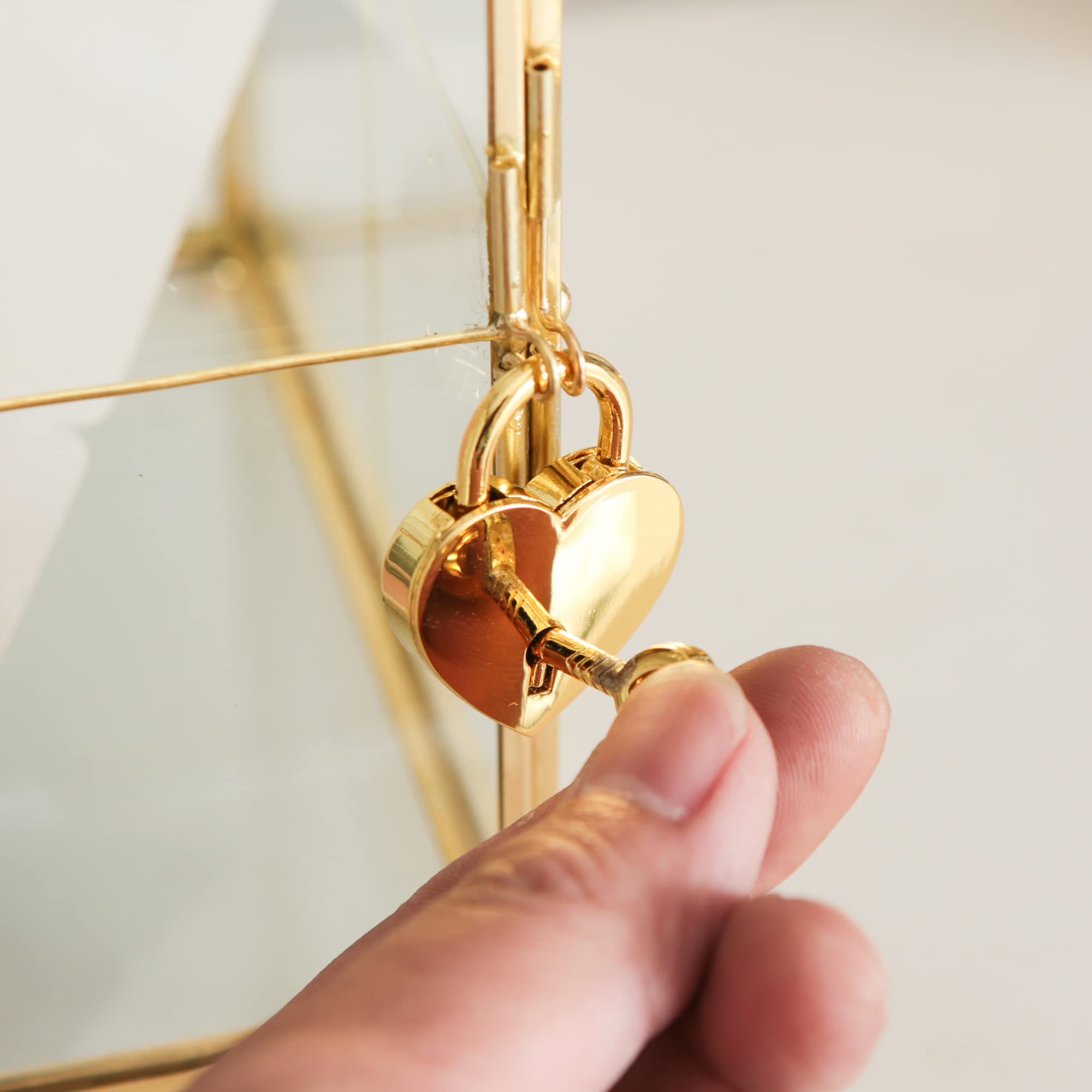 Giadun Glass Card Box With Slot, 10.2 Inch Large Gold Clear Card Box For Wedding Receptions, Decorative Storage Box With Lock Fo