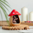 CHUNCHE Mushroom Incense Holder MG02 Resin Brown