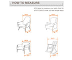 Patioasis 40''W X 40''D X 36''H Oversized Outdoor Recliner Chair Cover 2 Pack, Patio Adirondack Deep Seat Single Armchair Waterproof Fade-Resistant Beige Lawn Deck Furniture Cover