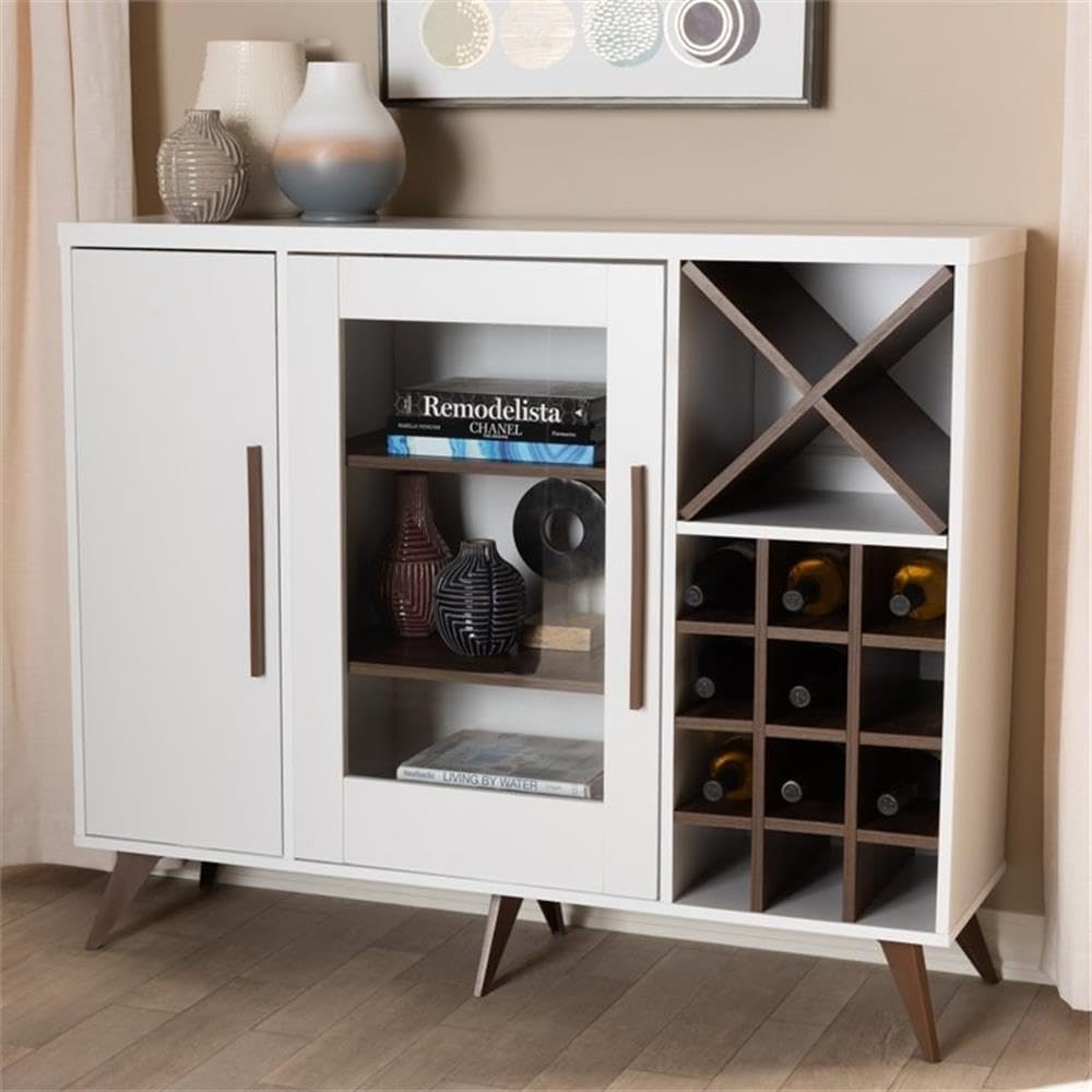 Baxton Studio Pietro Wine Cabinet - Thumbnail 3