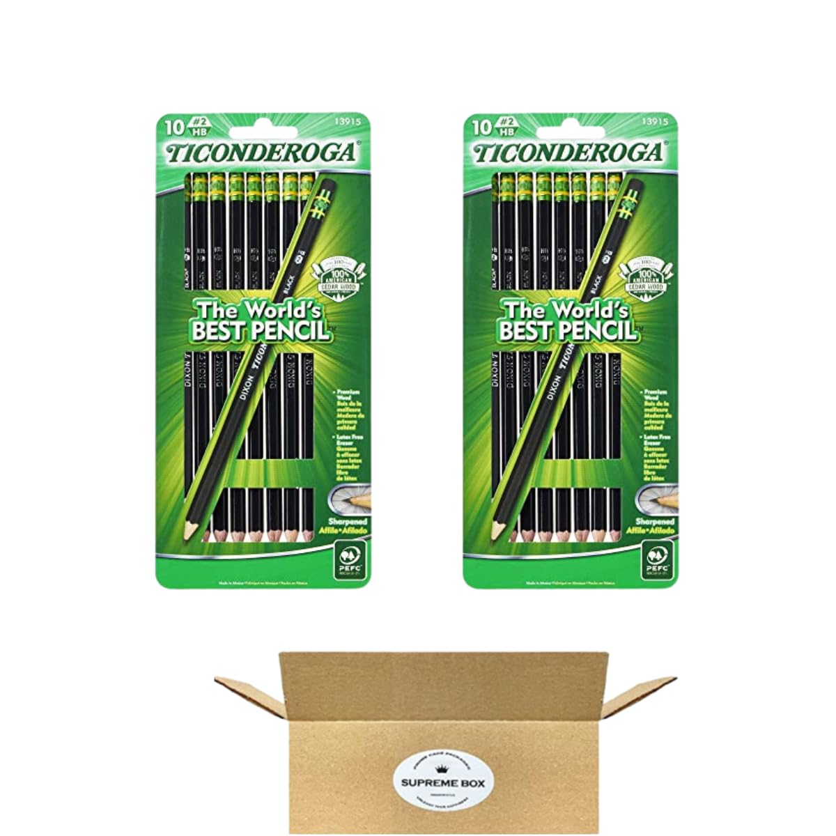 Ticonderoga Pencil (10 Per Card) [Set Of 2]