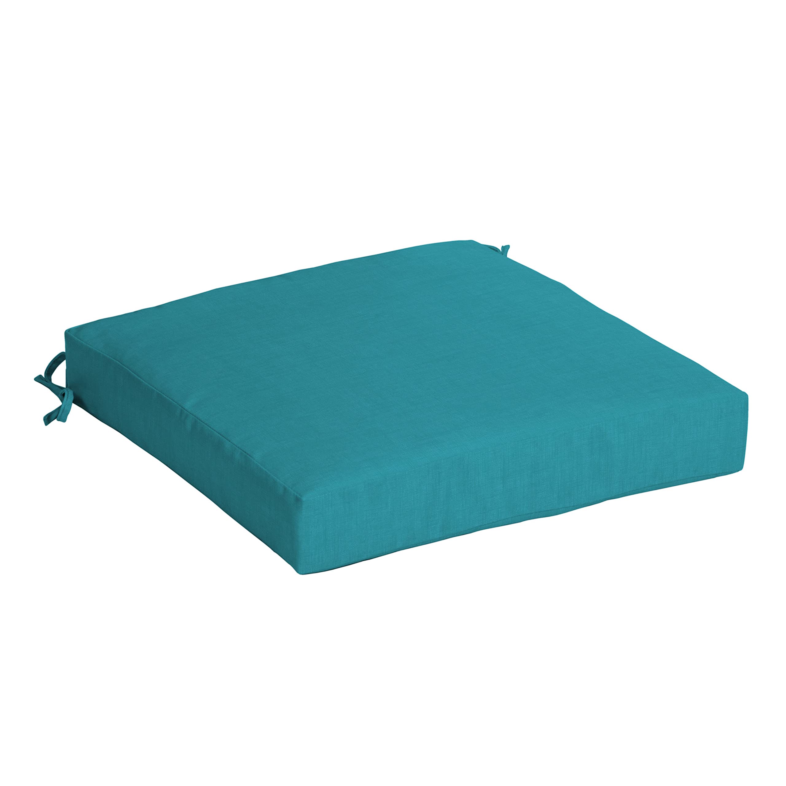 Arden Selections Outdoor Wicker Chair Cushion, 20 X 18, Rain-Proof, Fade Resistant 21 X 21, Lake Blue Leala