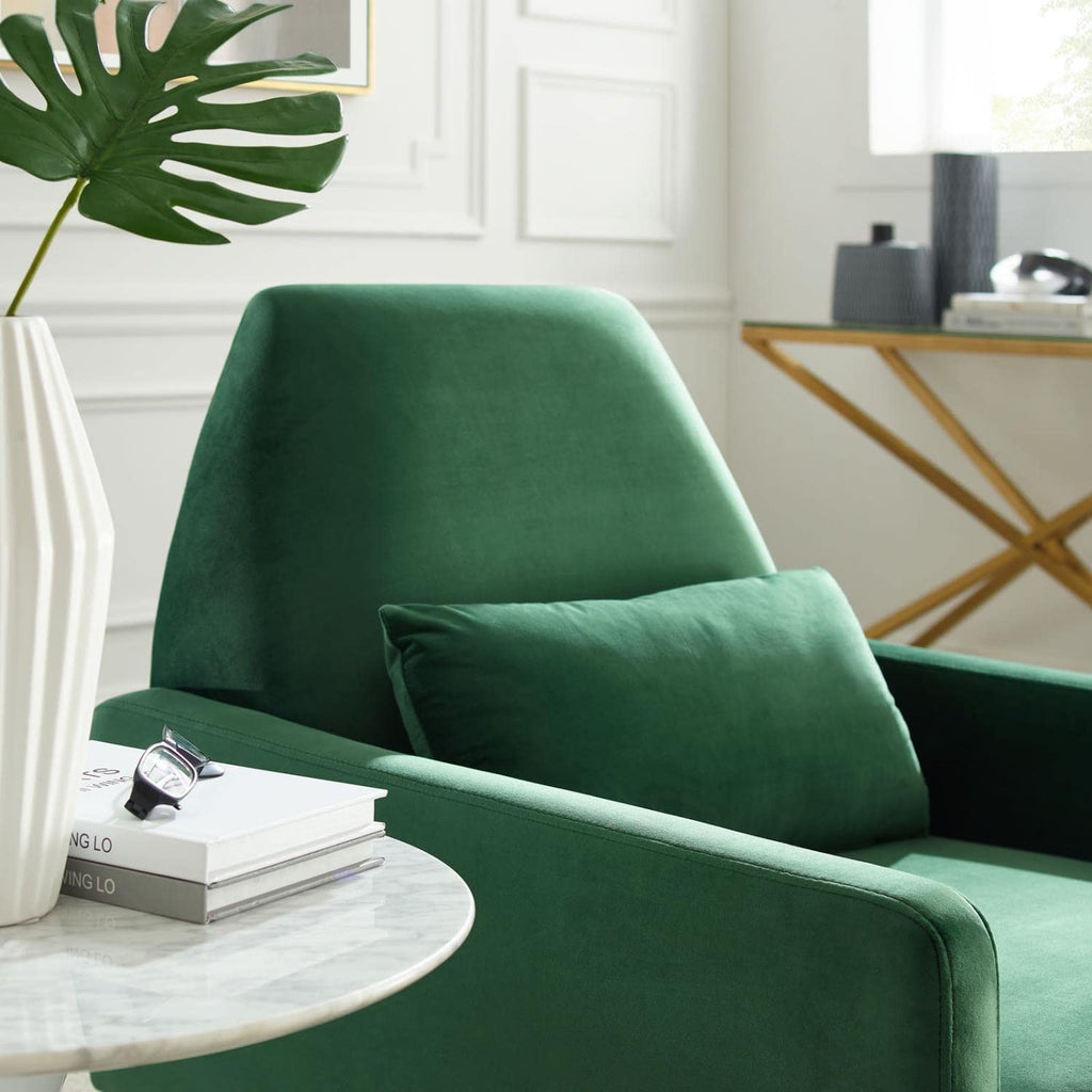 Modway Liliana Performance Velvet Armchair With Emerald Finish Eei-5021-Eme
