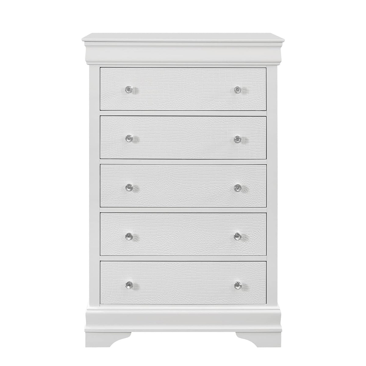 Global Furniture Usa Metallic White-Ch Pompei Chest