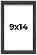 9x14 Shadow Box Frame Contemporary Black Finish | 1'' Depth of Usable Space| Interior Size 9x14 or 14x9 Inches| UV Resistant Acr