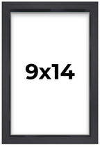 9x14 Shadow Box Frame Contemporary Black Finish | 1'' Depth of Usable Space| Interior Size 9x14 or 14x9 Inches| UV Resistant Acr