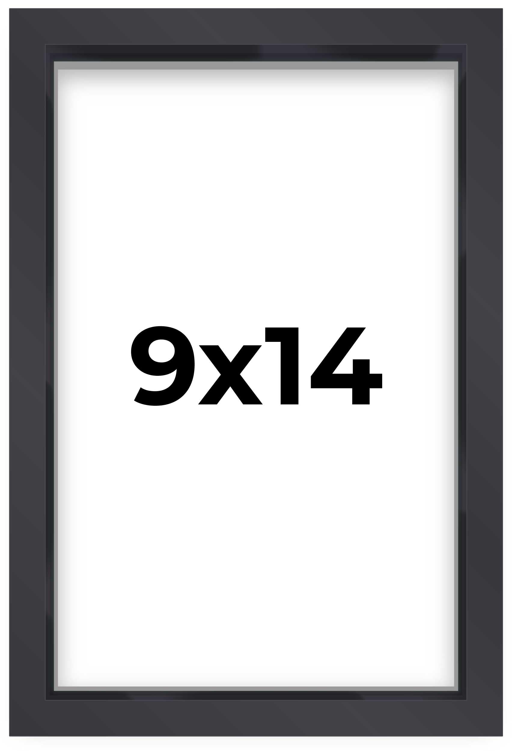 9x14 Shadow Box Frame Contemporary Black Finish | 1'' Depth of Usable Space| Interior Size 9x14 or 14x9 Inches| UV Resistant Acr