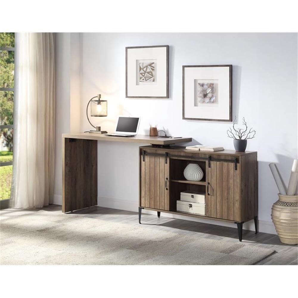 Acme Zakwani Wooden Storage Writing Desk - Thumbnail 5