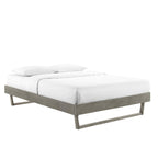 Modway Mod-6215-Gry Billie King Wood Platform Bed Frame, Gray