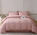 Houseri Pink Comforter Set Full Light Pink Bedding Comforter Full Size Blush Pink Comforter For Teen Girls Rose Pink Bedding Mau