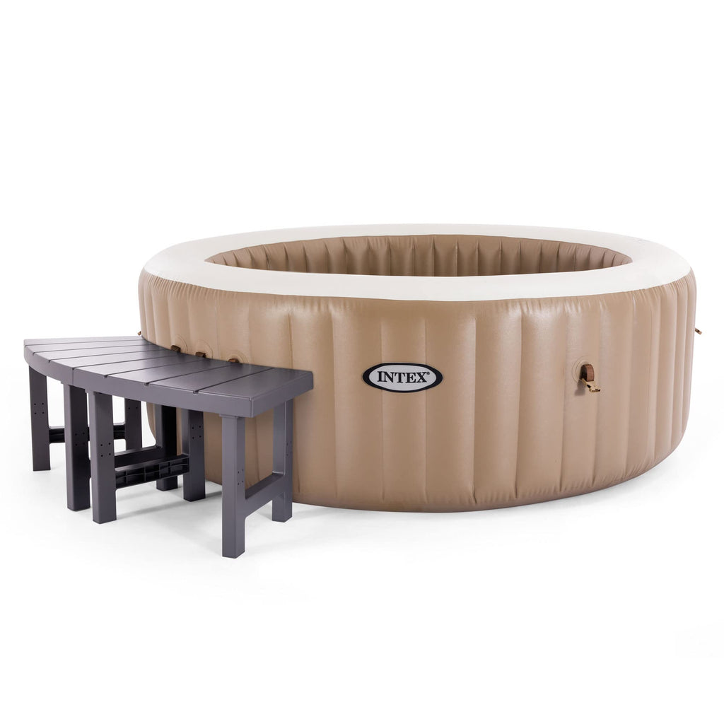 Intex 28514E 2 Medium Purespa Accessories Benches, Compatible W/ 4 Person Spas, Combines To Create A Larger Bench, Flat Storage, 350 Pound Capacity