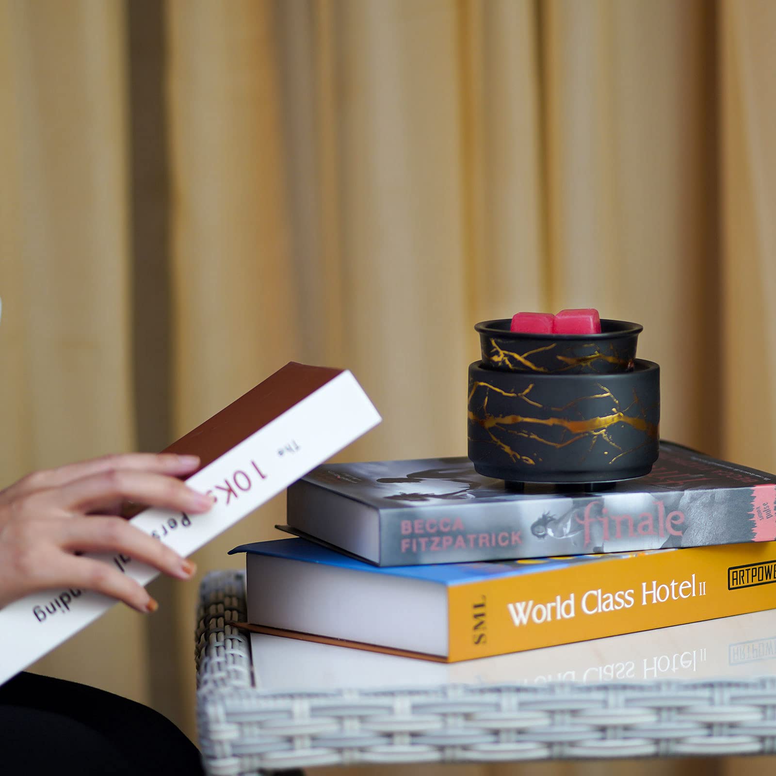 Palanchy Wax Melt Warmer Ceramic 3-In-1 Oil Burner Electric Candle Wax Warmer Burner Melter Fragrance Warmer For Scented Waxs Ho