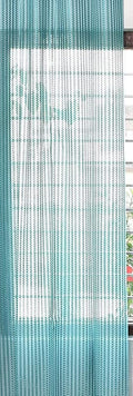 INIKA CREATION Eyelet Polyester Tissue Curtain (Navy, 5 Feet)  Set of 1