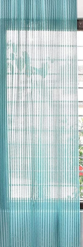 INIKA CREATION Eyelet Polyester Tissue Curtain (Navy, 5 Feet)  Set of 1