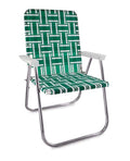 Lawn Chair USA Folding Aluminum Outdoor Patio Lawn Chair | Heavy-Duty Webbed Chairs for Camping, Sports, Beach, Yard & Tailgatin