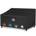 Zettum Patio Sofa Cover 90 Inch - 600D Outdoor Couch Cover Furniture Cover Waterproof & Heavy Duty, Large 3-Seater Bench Cover F
