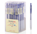 Xixixiaozhu 1901 Retractable Ballpoint Pen With Soft Grip, Fine Point 0.7Mm, 40-Pack (Blue Ink)