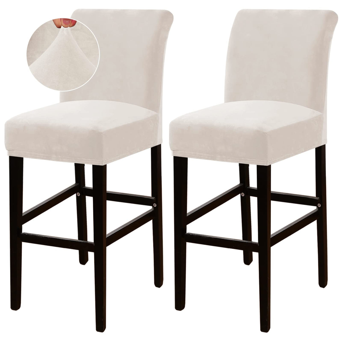 Turquoize Bar Stool Cover Counter Stool Pub Chair Slipcover For Dining Room Velvet Barstool Protector Covers Slipcover Parson Ch