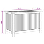 vidaXL Acacia Wood Patio Storage Box - Spacious, Water-Resistant Outdoor/Indoor Unit, Eco-Friendly, Easy Assembly, Brown