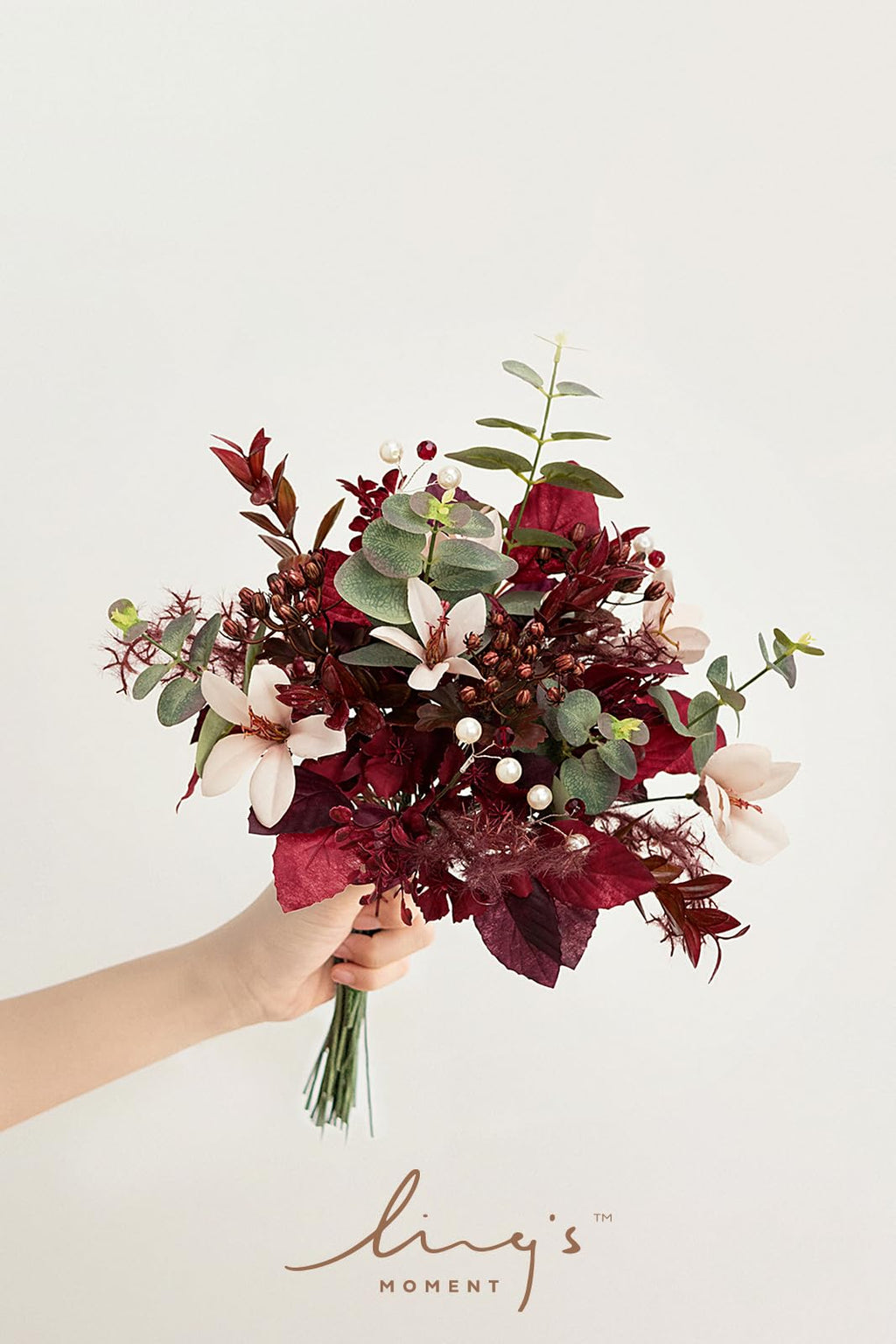 Ling'S Moment Artificial Greenery Stems Box Set, 46Pcs With 9 Kinds Of Faux Greenery Picks For Diy Bridal Bouquets Wedding Flora