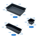 Bycy 18 Pcs Drawer Organizers Trays Set For Office Bathroom Dresser Interlocking Dividers Storage Bins Pack (18 Pieces Set)