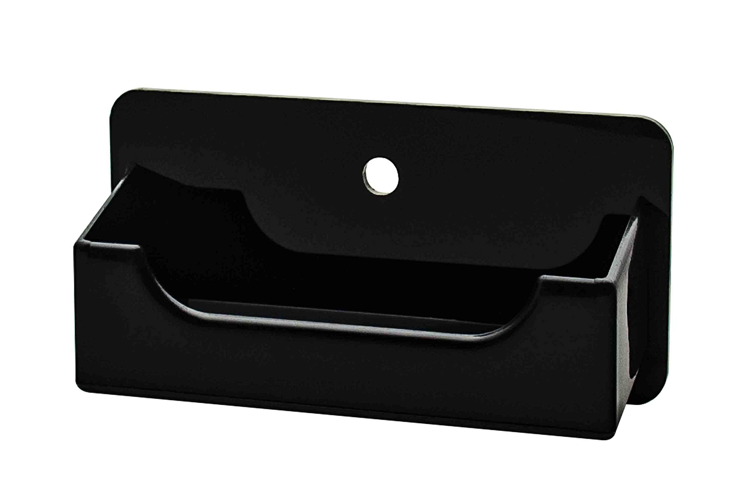 Marketing Holders Business Card Holder With Hardware Holds 3.5' X 2' Appointment Cards Space Saver Professional Black Acrylic