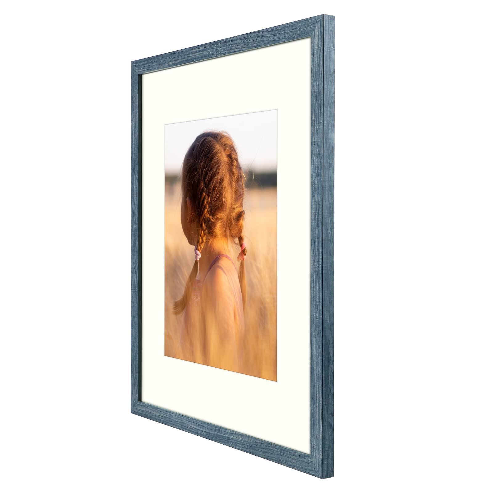 Golden State Art, 16X20 Picture Frame With Mat For 11X14 - High Definition Glass Wall Mounting Horizontal Vertical Displaylay (B