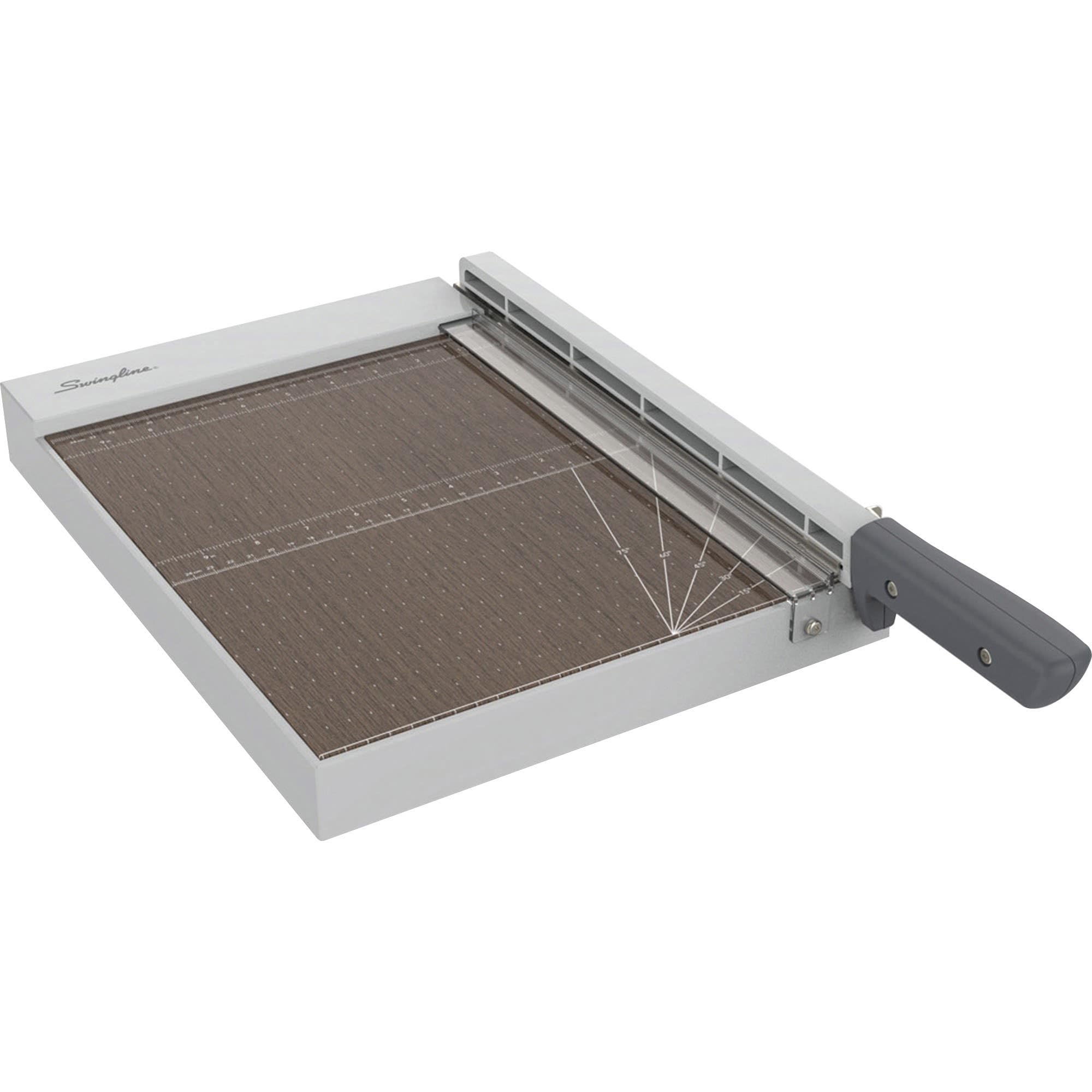 Swingline Paper Trimmer, Guillotine Paper Cutter, 12' Cut Length, 10 Sheet Capacity, Wood, Classiccut 1210W With Edgeglow (G701