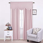 Nicetown Burnt Orange Valance Curtain For Kitchen, Blackout Valance For Living Room Bathroom Farmhouse Country Rod Pocket Hallow