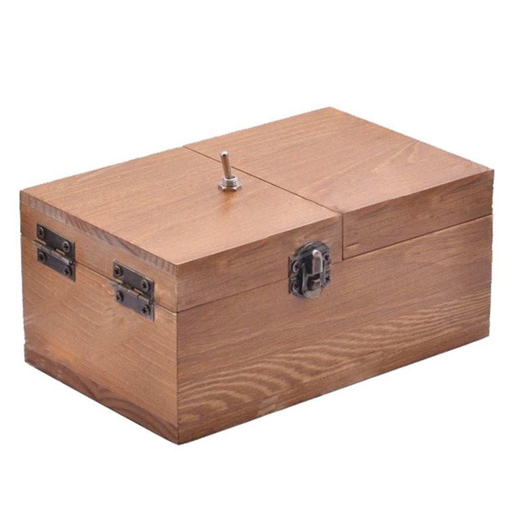 Useless Box Turns Itself Off Storage Box Leave Me Alone Machine Fully Assembled In Real Wood