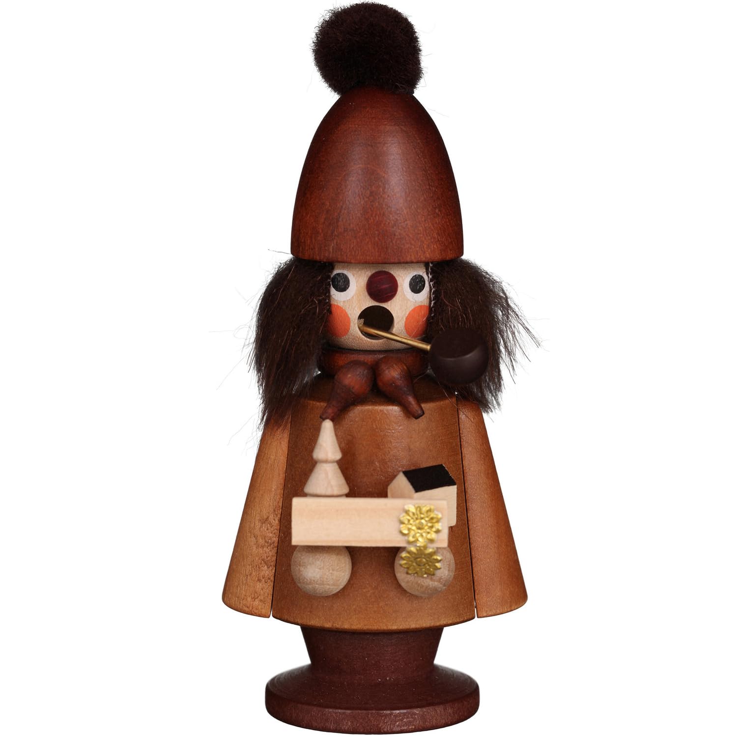 Alexander Taron Importer 35-189 Christian Ulbricht Incense Burner-Toy Peddler (Natural) -5" H W X 2" D, Brown