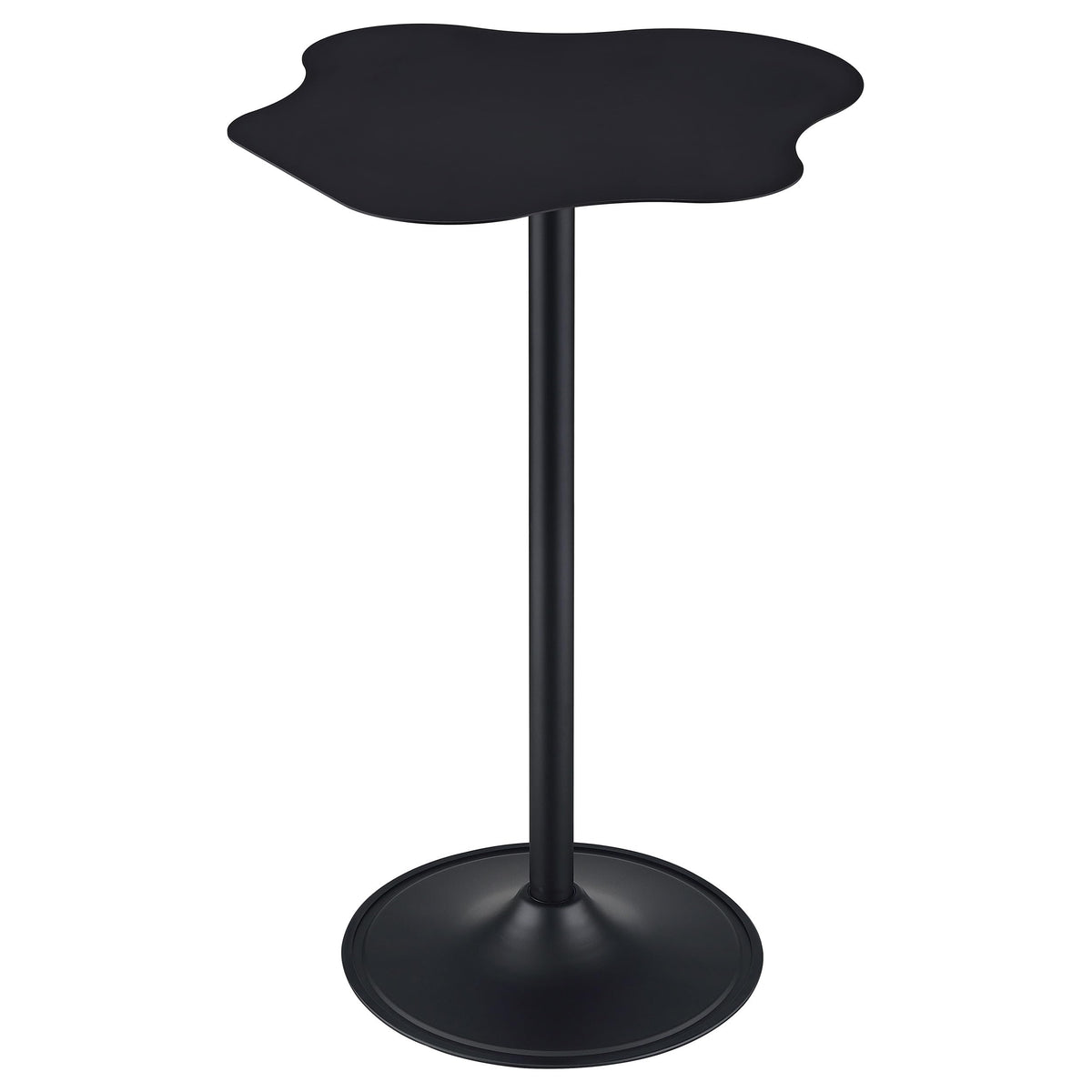 Coaster Home Furnishings Keanu Pedestal Cloud-Shaped Top Bar Table Black