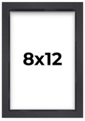 8x12 Shadow Box Frame Contemporary Black Finish | 1'' Depth of Usable Space| Interior Size 8x12 or 12x8 Inches| UV Resistant Acr