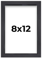 8x12 Shadow Box Frame Contemporary Black Finish | 1'' Depth of Usable Space| Interior Size 8x12 or 12x8 Inches| UV Resistant Acr