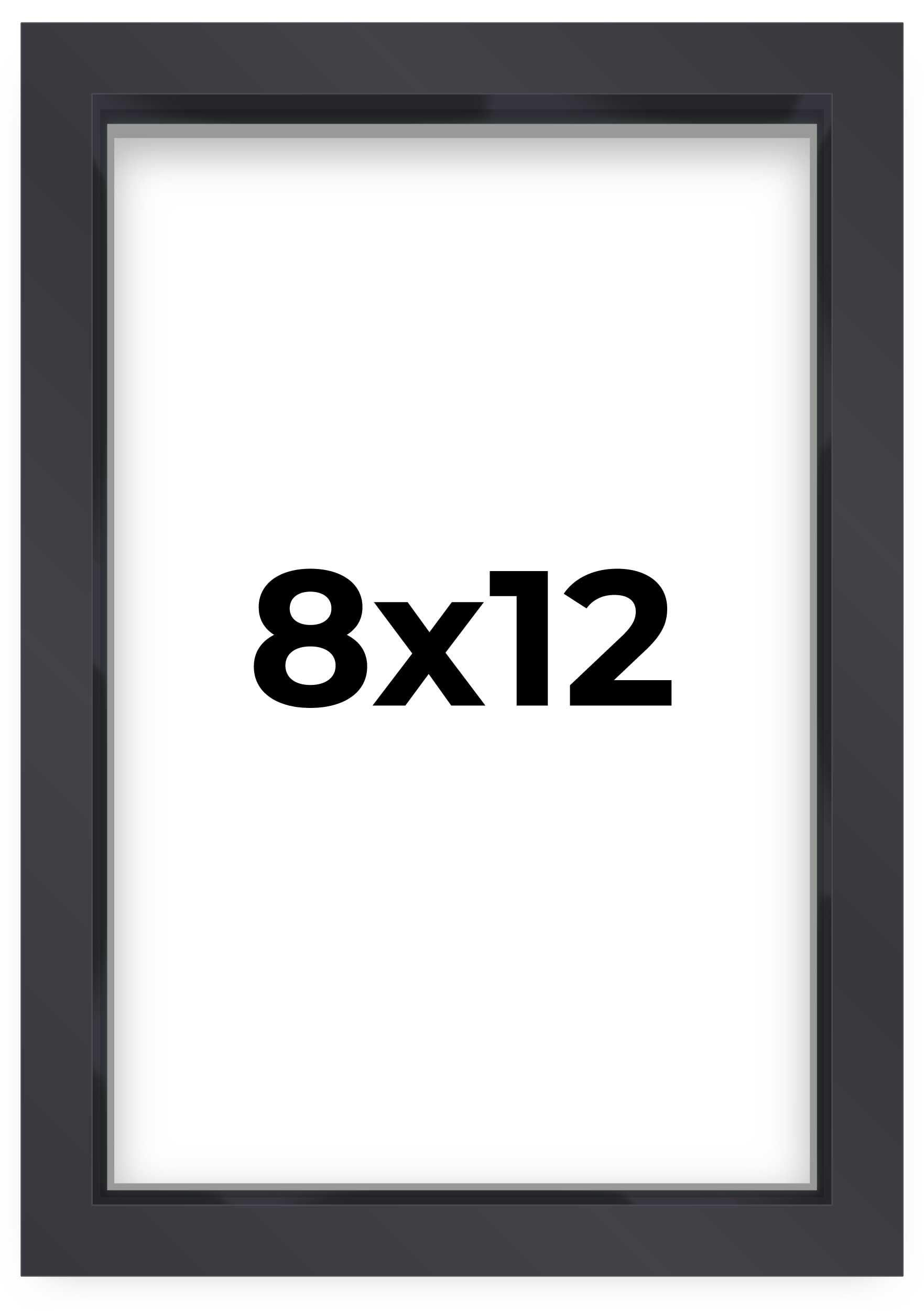8x12 Shadow Box Frame Contemporary Black Finish | 1'' Depth of Usable Space| Interior Size 8x12 or 12x8 Inches| UV Resistant Acr