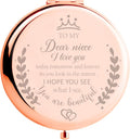 Soulpetals Niece Gifts Compact Mirror for Niece from Aunt to My Niece Makeup Mirror Birthday Gifts for Niece from Auntie Uncle G