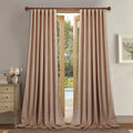 Stangh Blush Velvet Curtains 108 Inches - Softness Velvet Fabric Kids Room Curtain Panels Room Darkening Curtains Set For Bedroo