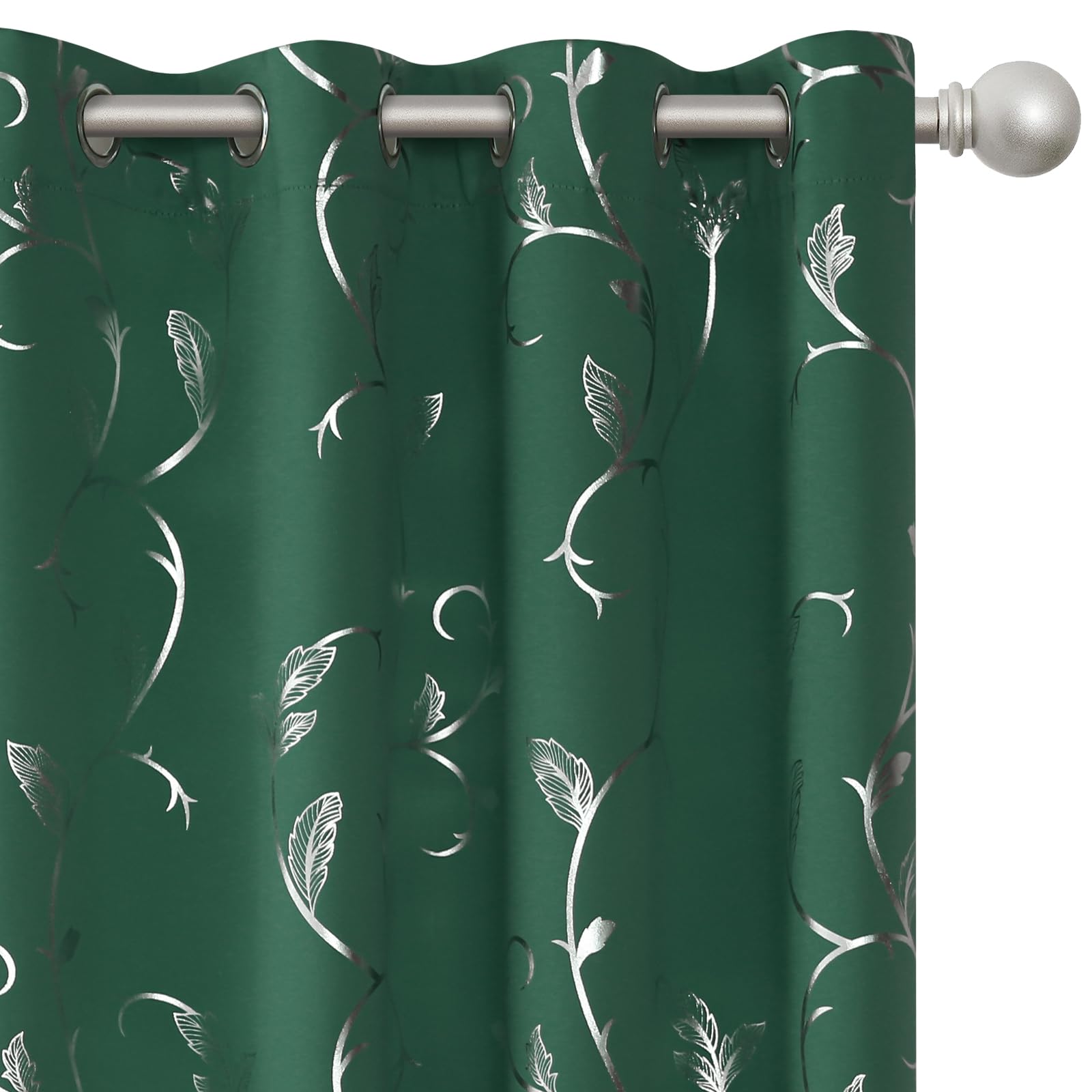 Buhua Blackout Curtains 72 Inch Length 2 Panels Thermal Insulated Window Treatment For Bedroom Grommet Room Darkening Curtains W