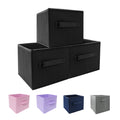 EBIGIC storage bins collapsible storage bins,cube storage organizer (Pack of 3) 10.5 * 10.5 * 11inch,For home and office Collaps