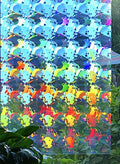 Rainbow Symphony - Rainbow Suncatcher Window Film, Diffraction Window Film, Stained Glass Window Cling, Holographic Prismatic Fi